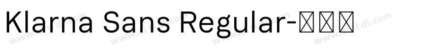 Klarna Sans Regular字体转换